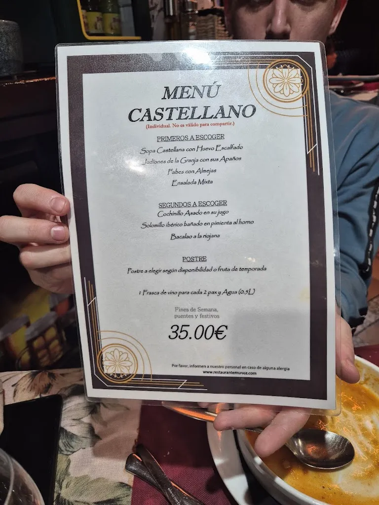 Menu_Restaurante Muñoz_Aldealengua de Santa María_image_2