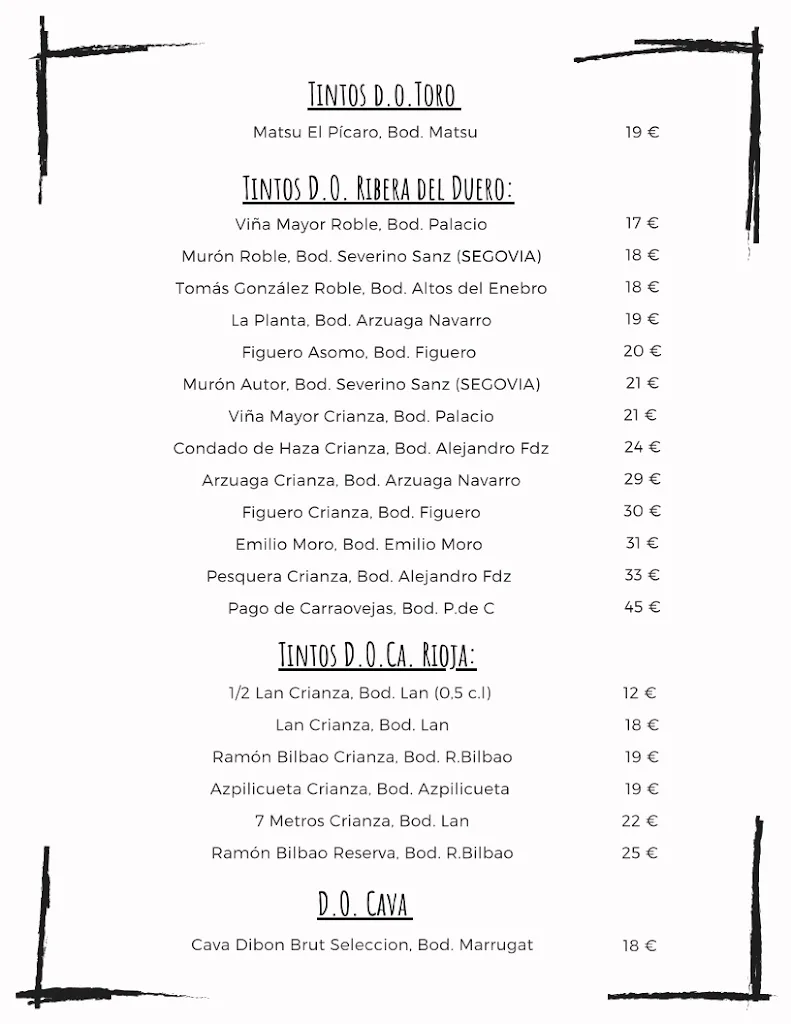 Menu_El Corral de Joaquina_Aldealengua de Pedraza_immagine_4