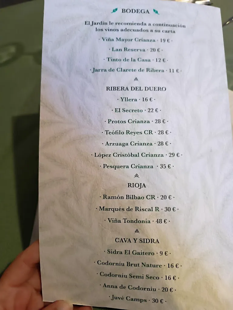 Menu_Restaurante El Jardín_Aldealengua de Pedraza_image_1