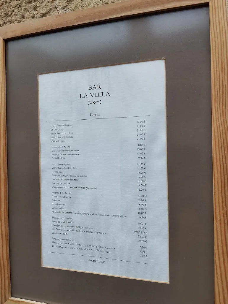 Santiago Gómez Fernández_Bar La Villa_Aldealengua de Pedraza_review