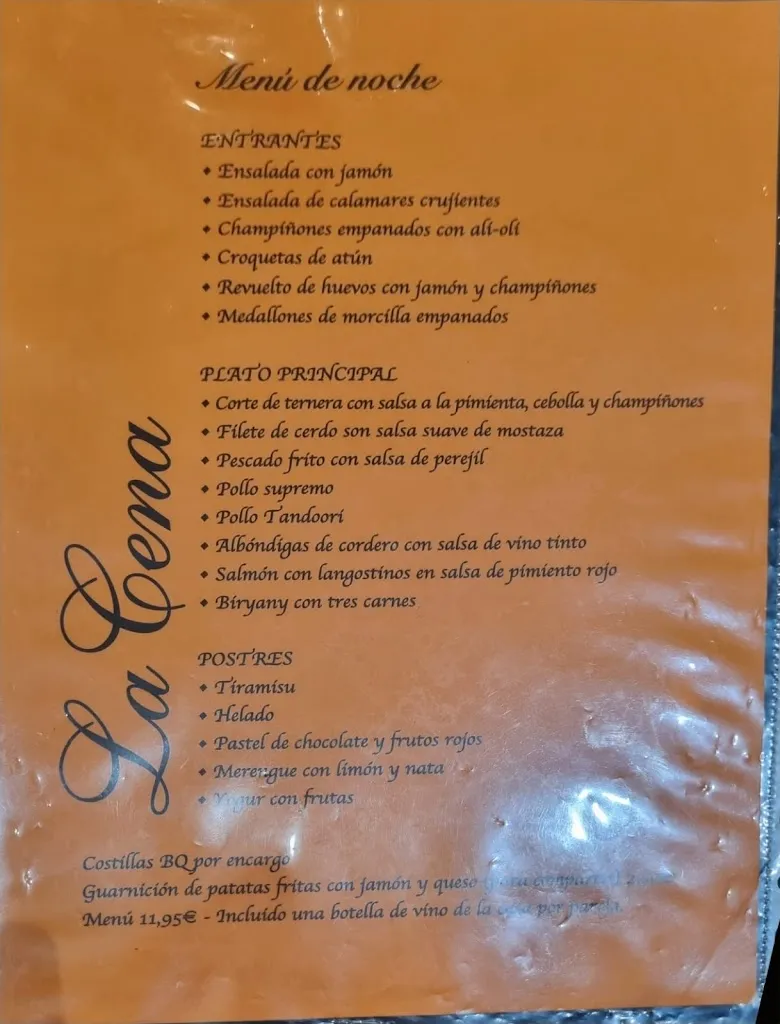 Menü_La Cena_Albox_Bild_2