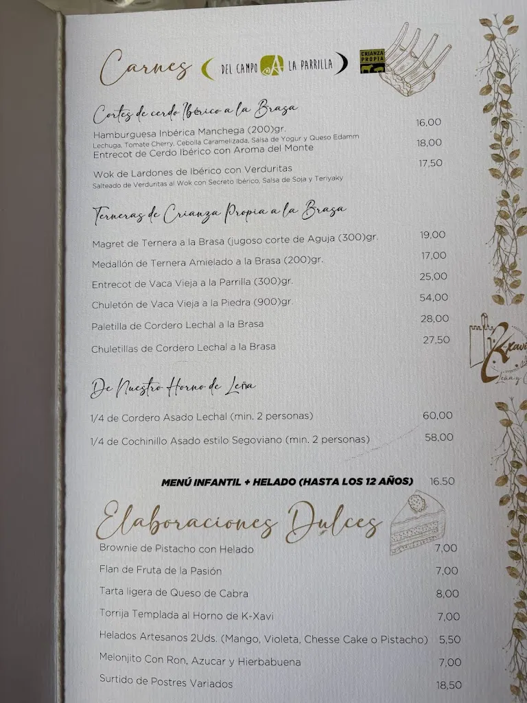 Menu_k-xavi restaurante_Ayllón_image_3