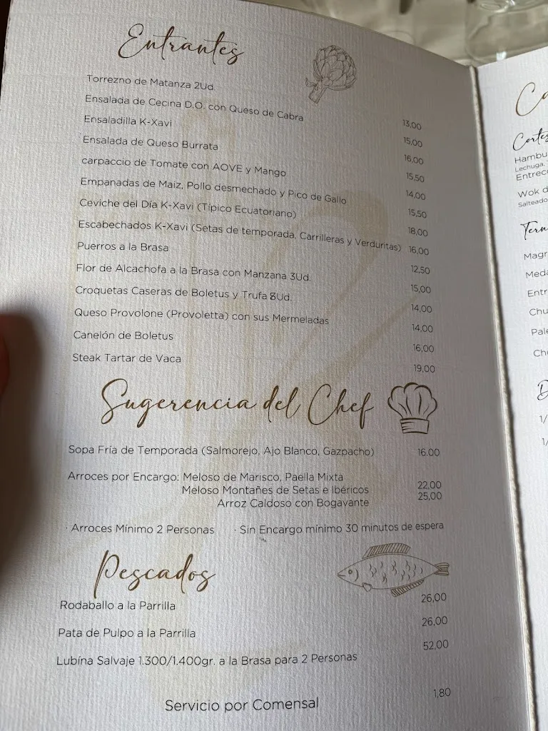 Menu_k-xavi restaurante_Ayllón_image_4