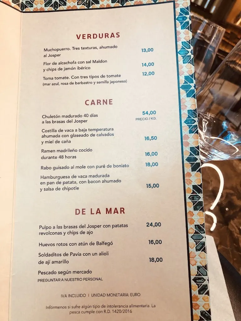 Menu_Restaurante Tilda Neotaberna Castiza_Bernardos_immagine_1