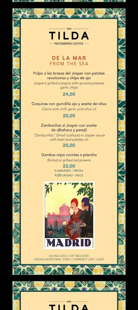 Menu_Restaurante Tilda Neotaberna Castiza_Bernardos_immagine_4