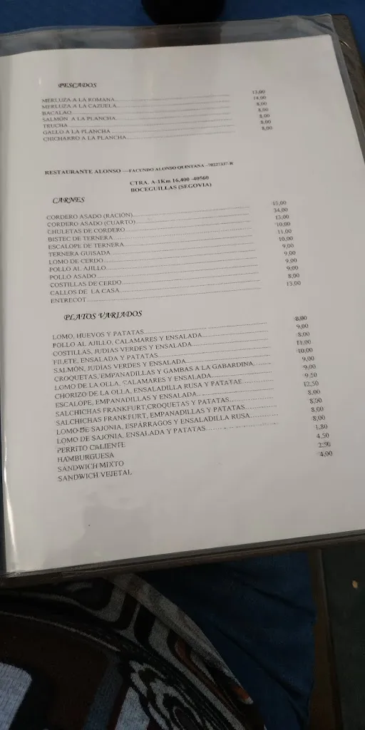 Menu_Bar Restaurante Alonso_Boceguillas_immagine_2