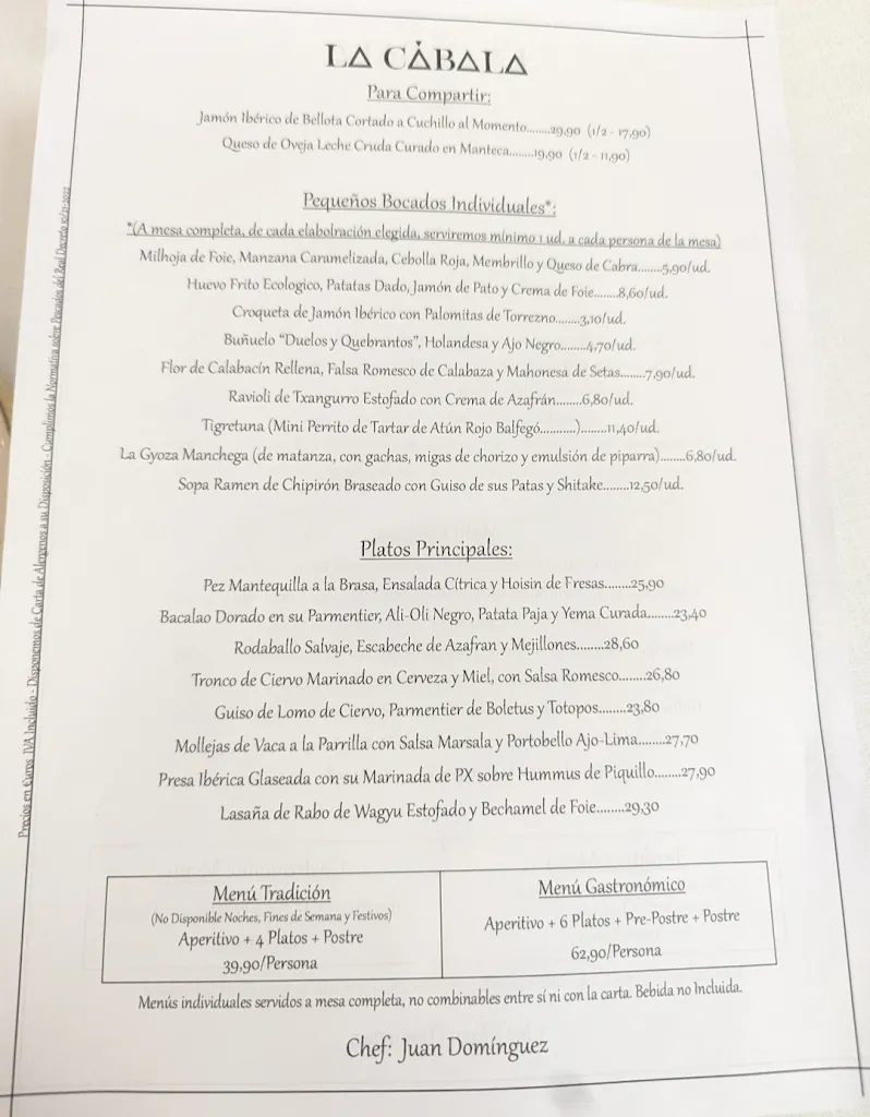Menu_La Cábala Restaurante_Caballar_image_3