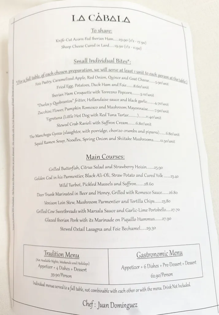 Menu_La Cábala Restaurante_Caballar_image_4