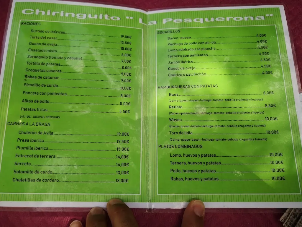 Menu_Chiringuito LA PESQUERONA_Cabezuela_image_2