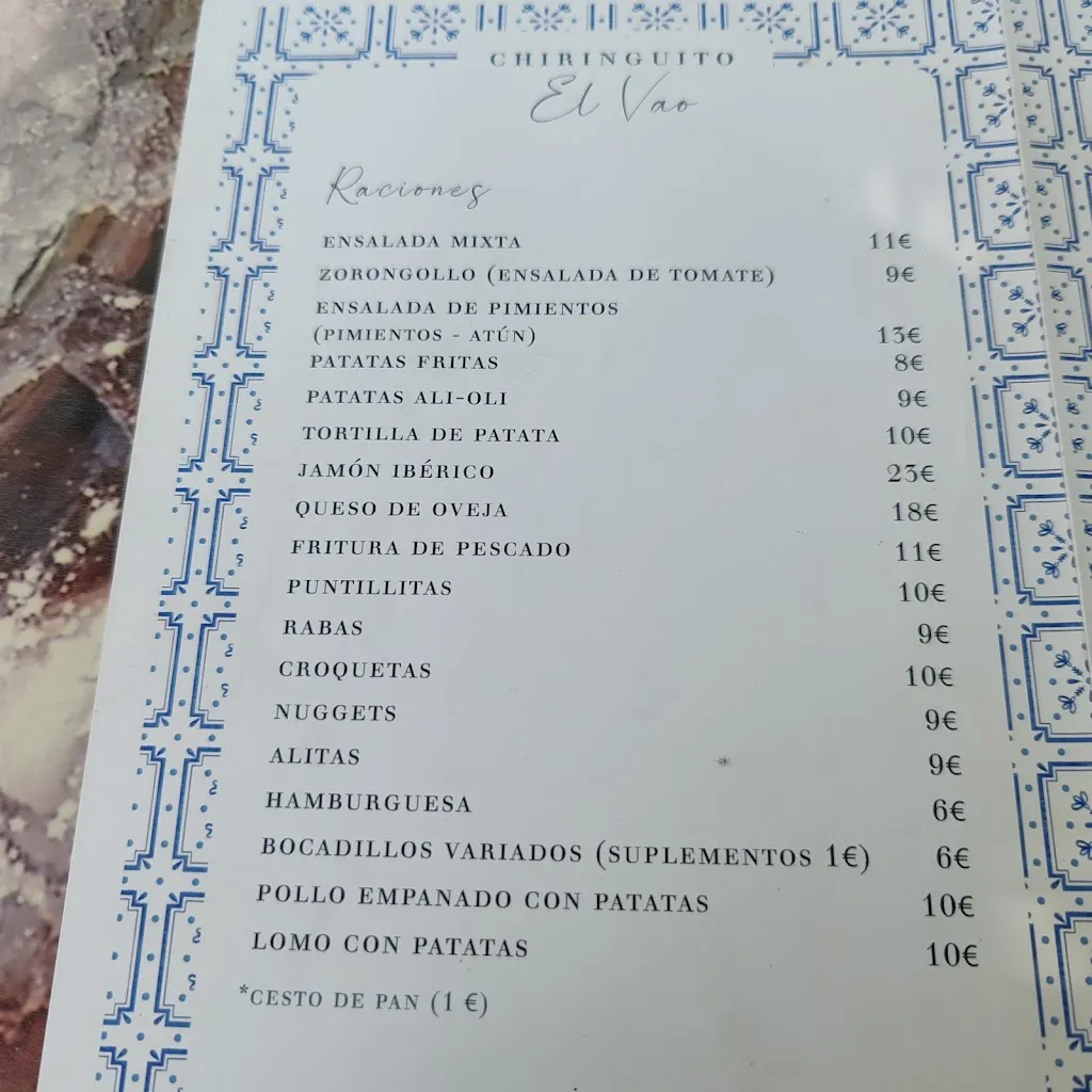 Menu_Chiringuito El Vao_Cabezuela_image_1