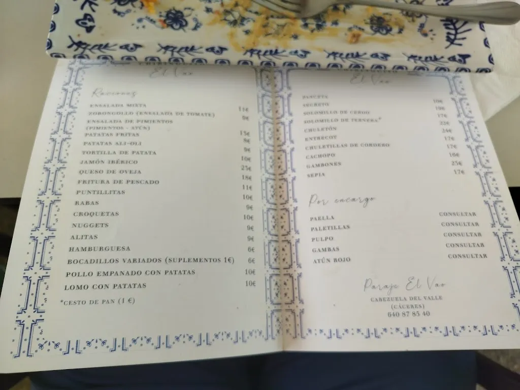 Menu_Chiringuito El Vao_Cabezuela_image_2