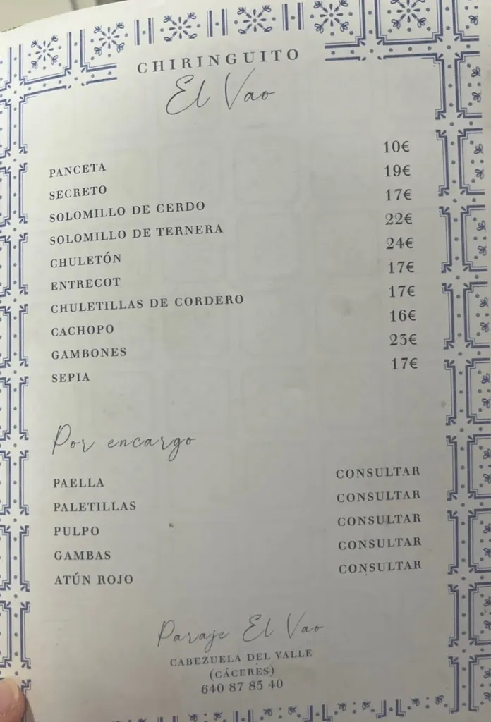 Menu_Chiringuito El Vao_Cabezuela_image_4