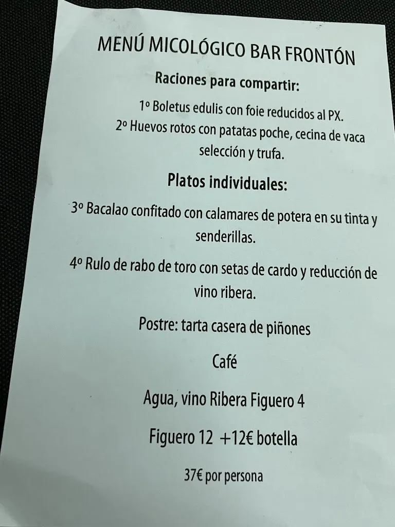 Menu_Bar Frontón Cantalejo_Cantalejo_image_2