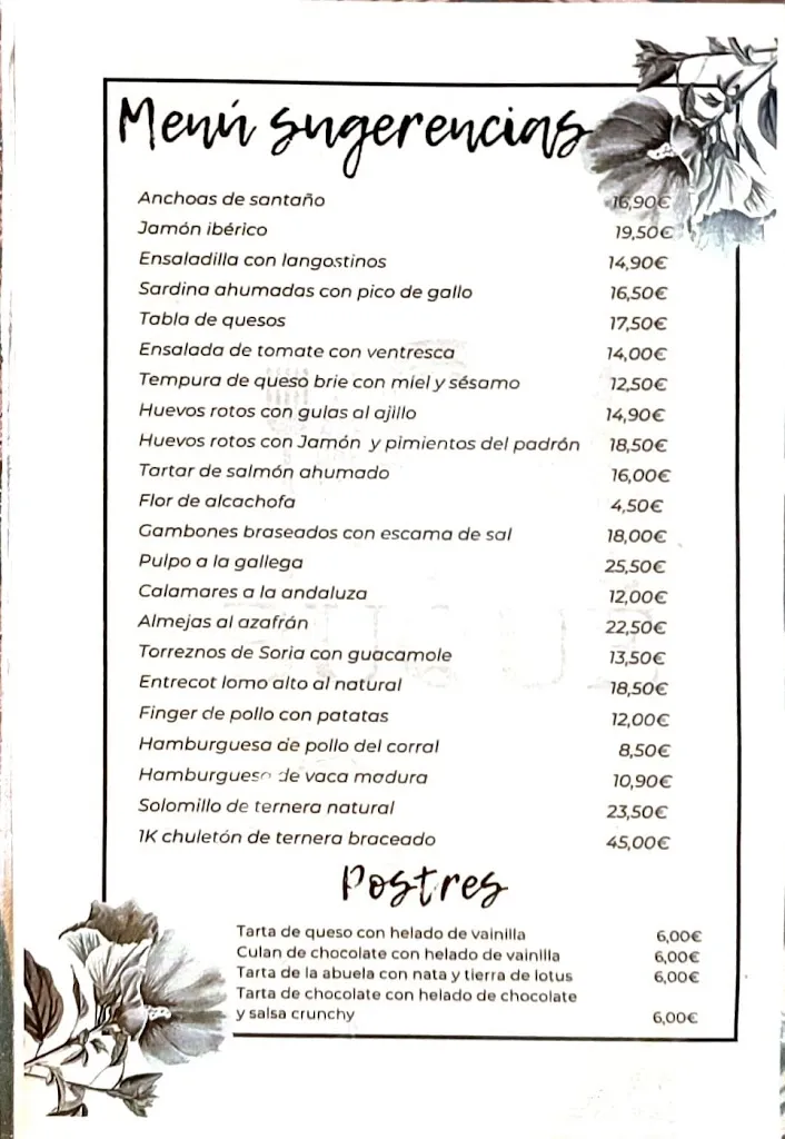 Menu_Bar restaurante BUQUÉ_Bercial_image_1
