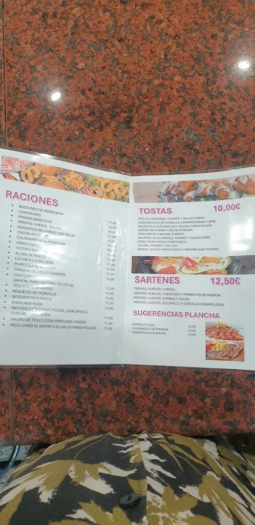 Menu_La María bar restaurante_Bercial_image_3