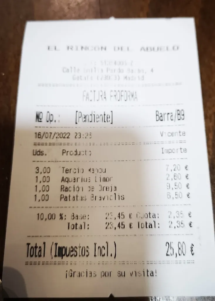 Carmen Prieto_Bar Restaurante El Rincón del Abuelo_Bercial_review