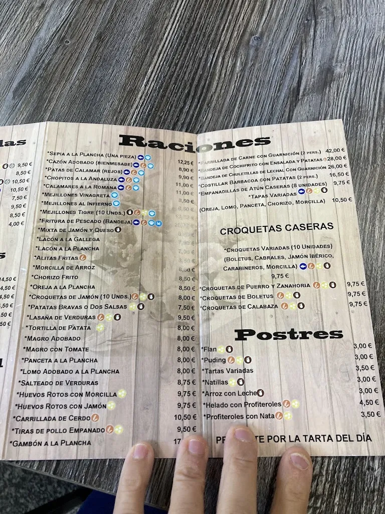 Menu_Bar restaurante El Rincón del Tío Eulogio_Bercial_image_3