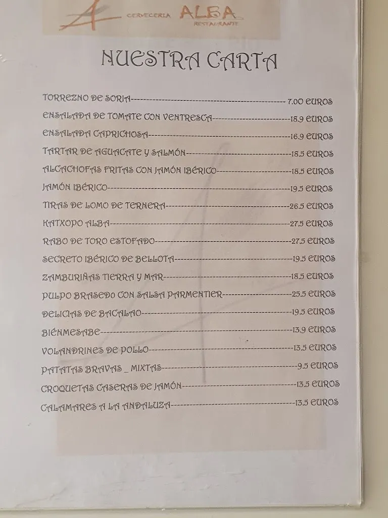Menu_Cervecería Alba Torreznos Comuniones y Bautizos_Bercial_immagine_1