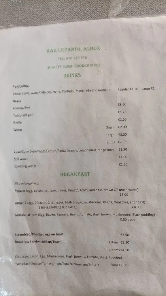 Menu_Bar Lepanto_Albox_image_2