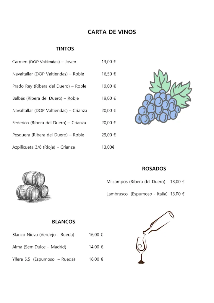 Menu_El Rincon De Las Hoces_Carrascal del Río_image_4