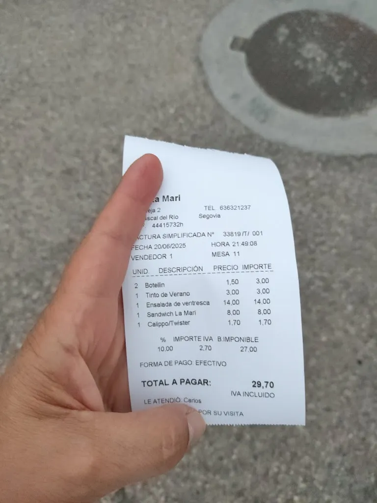 ESTHER GARCÍA_Bar La Mari_Carrascal del Río_review