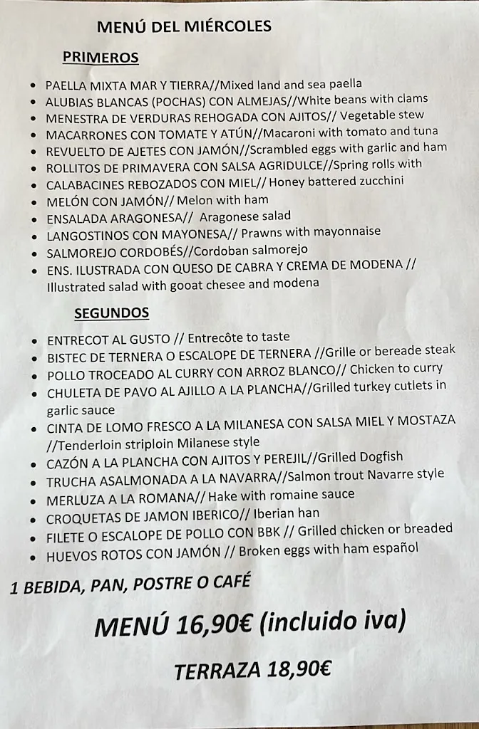 Menu_Domingo'S Restaurante_Domingo García_immagine_1