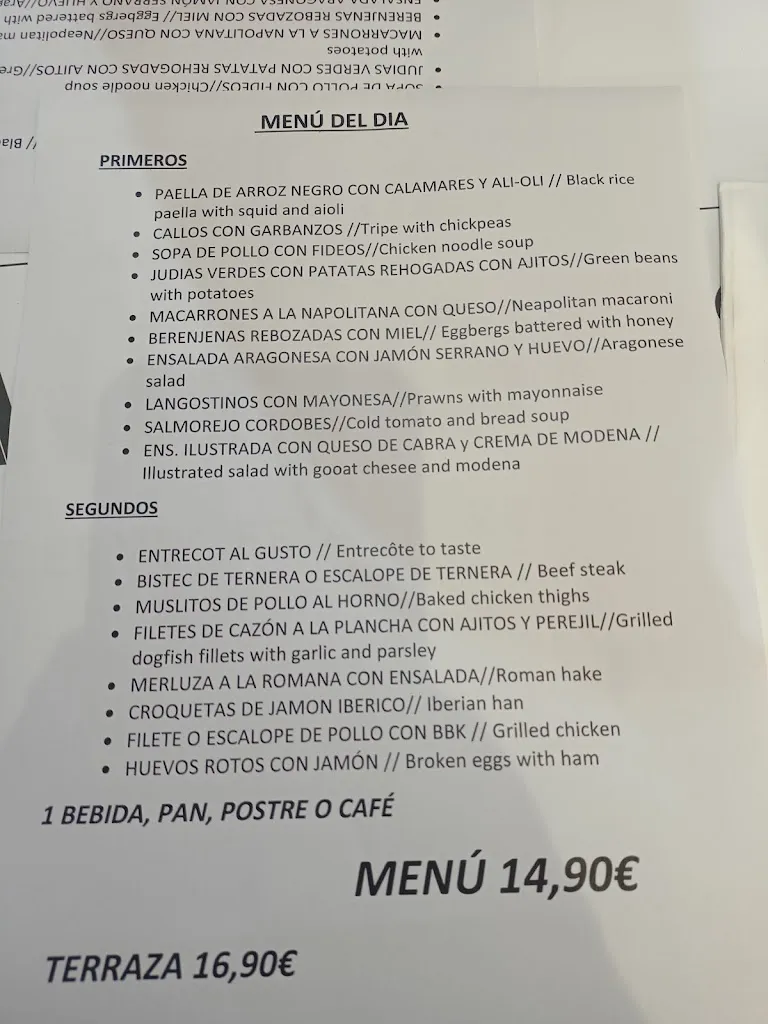 Menu_Domingo'S Restaurante_Domingo García_immagine_4