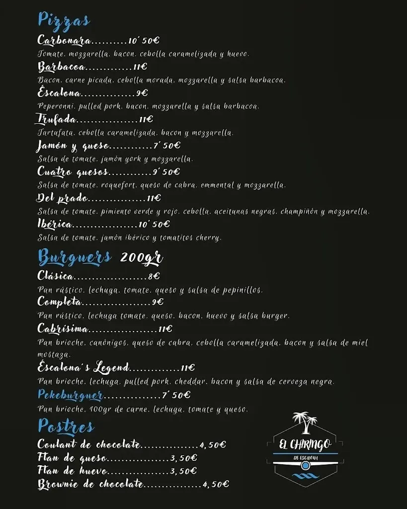 Menu_El Chiringo de Escalona_Escalona del Prado_image_1