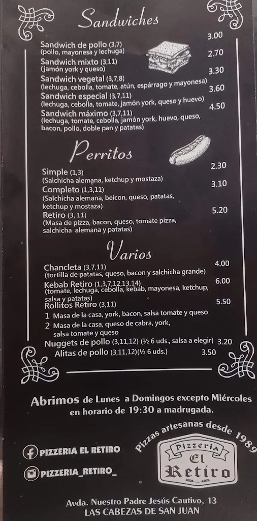 Menu_Pizzeria el Retiro_Escarabajosa de Cabezas_image_2