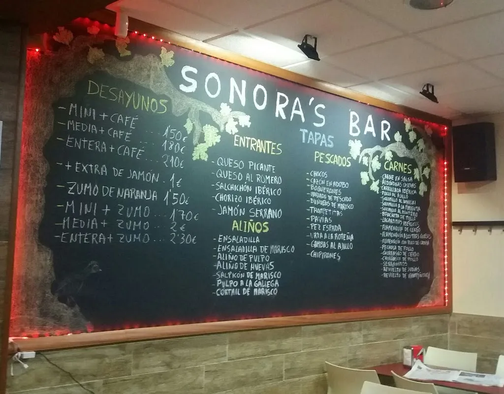 Menu_Sonora's Bar_Escarabajosa de Cabezas_image_2