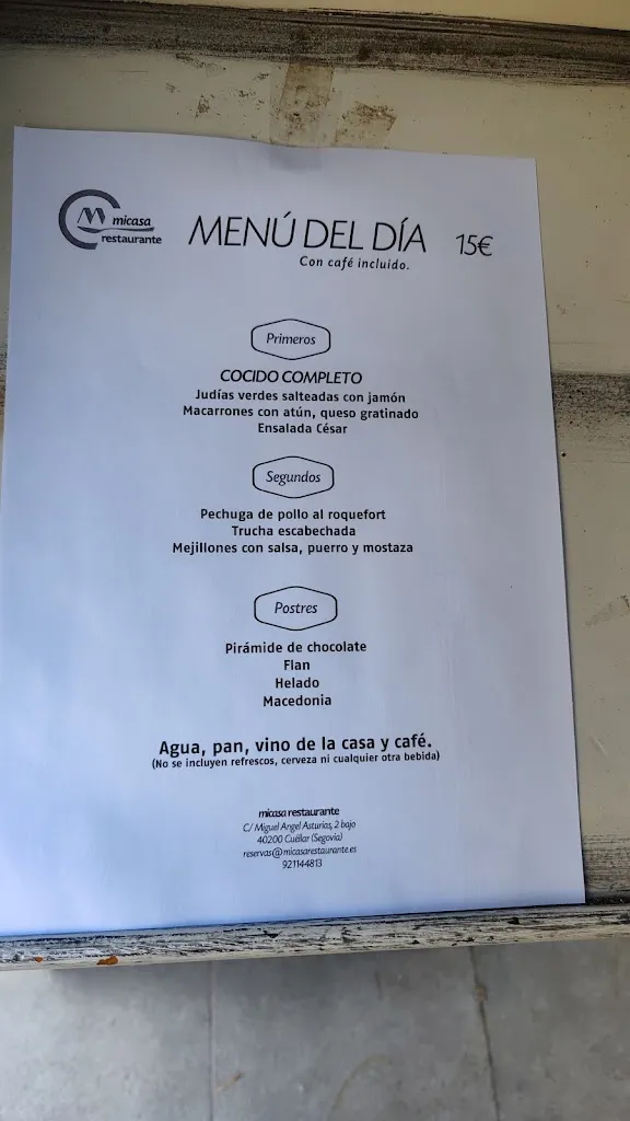 Menu_Restaurante MiCasa_Cuéllar_immagine_1