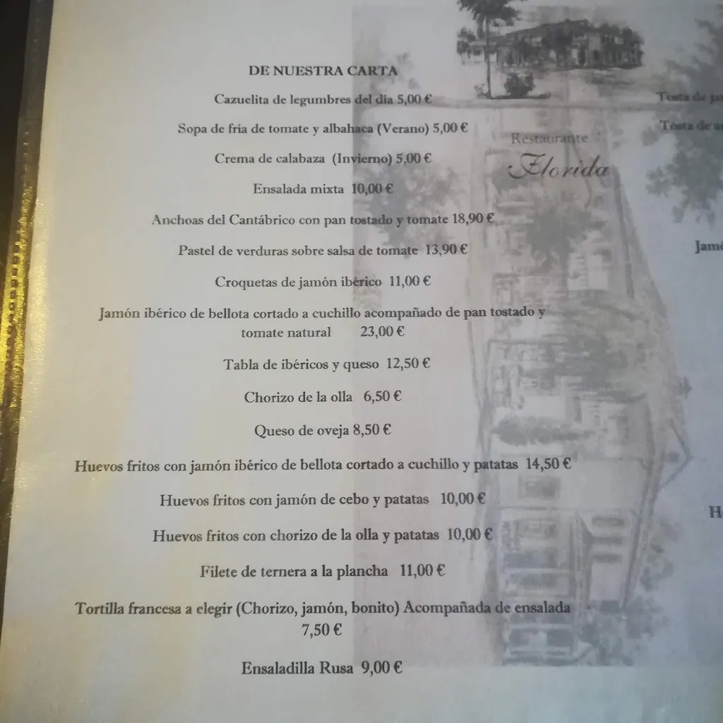 Menu_Hotel Restaurante Florida_Cuéllar_image_2