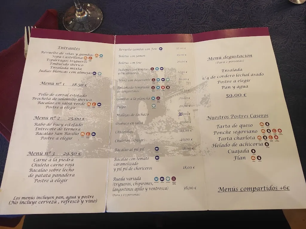 Menu_Restaurante San Basilio_Cuéllar_immagine_1