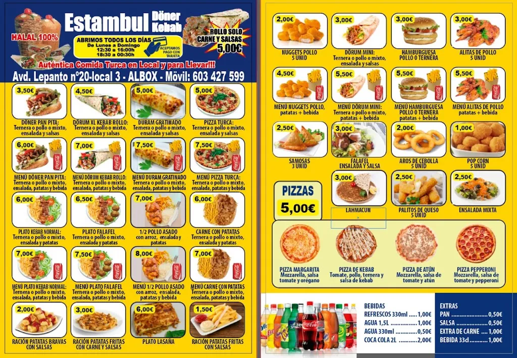 Menu_Estambul doner kebab albox_Albox_image_1
