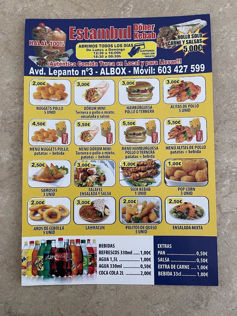 Menu_Estambul doner kebab albox_Albox_image_2