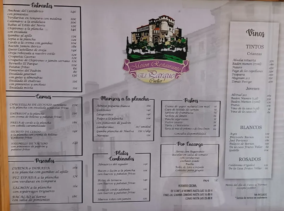 Menu_Restaurante El Parque_Cuéllar_image_3
