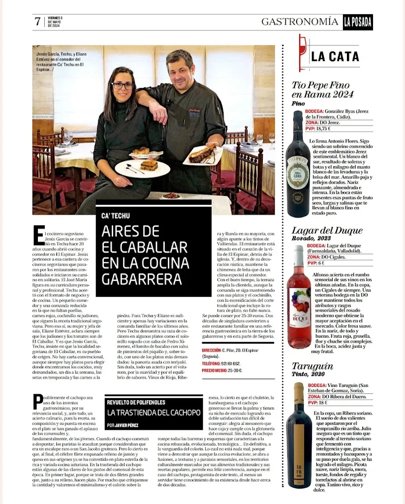 Menu_Hosteria Ca'Techu_Espinar El_immagine_1