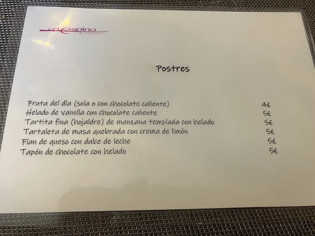 Menu_El Espino_Espinar El_image_4