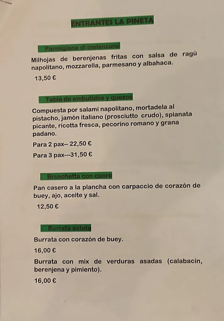 Menu_La Pineta_Espinar El_image_1