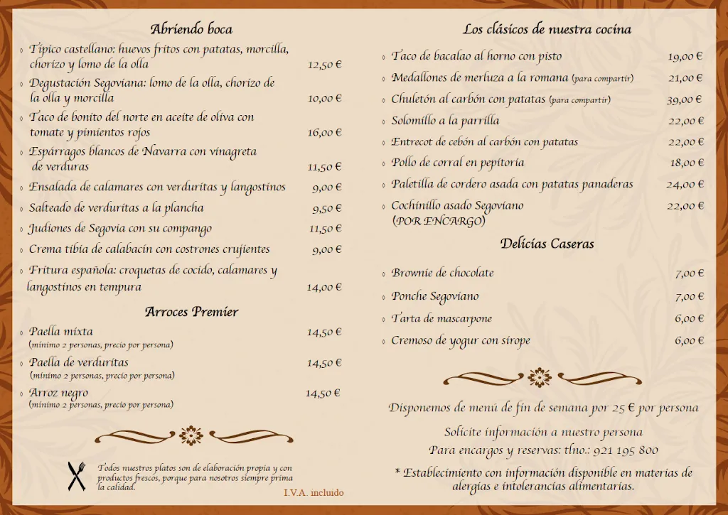 Menu_Restaurante Premier_Espinar El_immagine_1