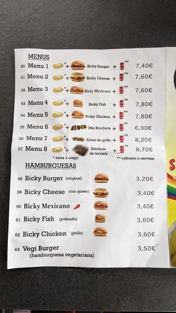 Menu_Frituur El muro_Albox_immagine_3