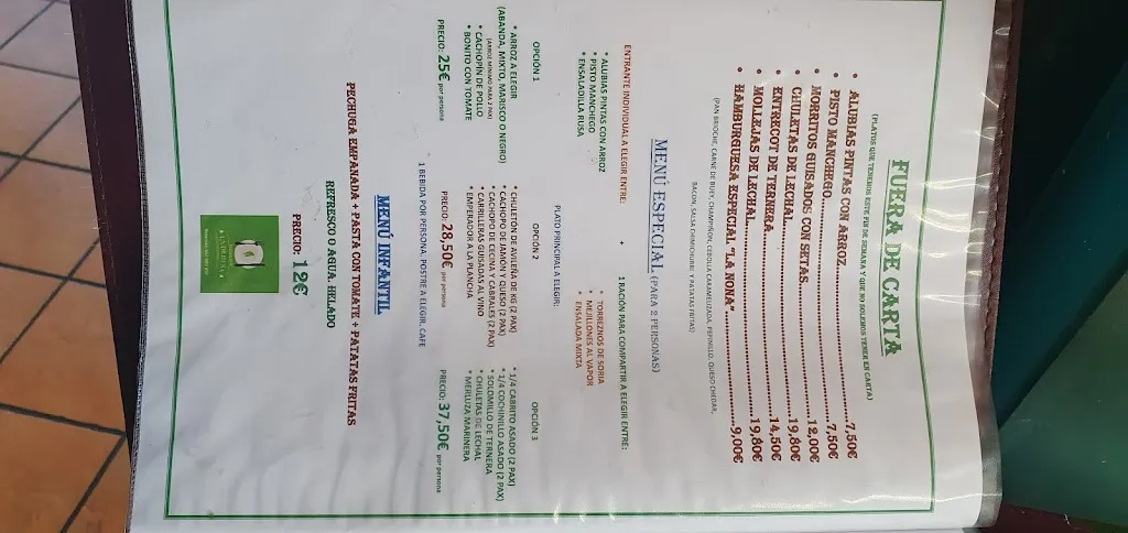 Menu_Restaurante La Dehesa_Ituero y Lama_immagine_1