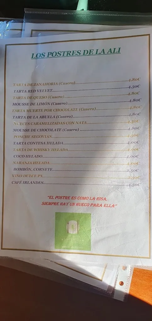 Menu_Restaurante La Dehesa_Ituero y Lama_immagine_3