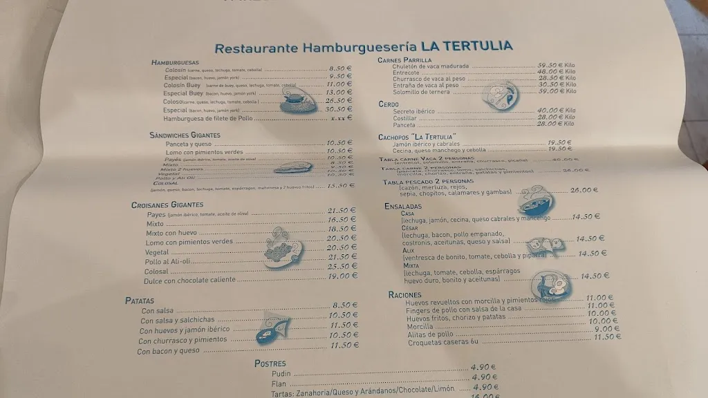 Menu_Bar la Tertulia_Matilla La_immagine_1