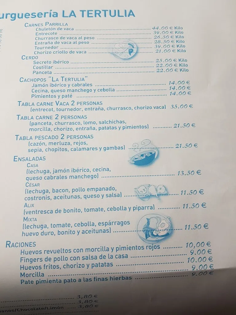 Menu_Bar la Tertulia_Matilla La_immagine_2