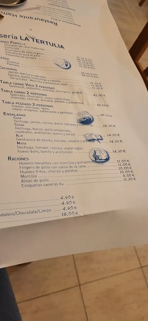 Menu_Bar la Tertulia_Matilla La_immagine_3