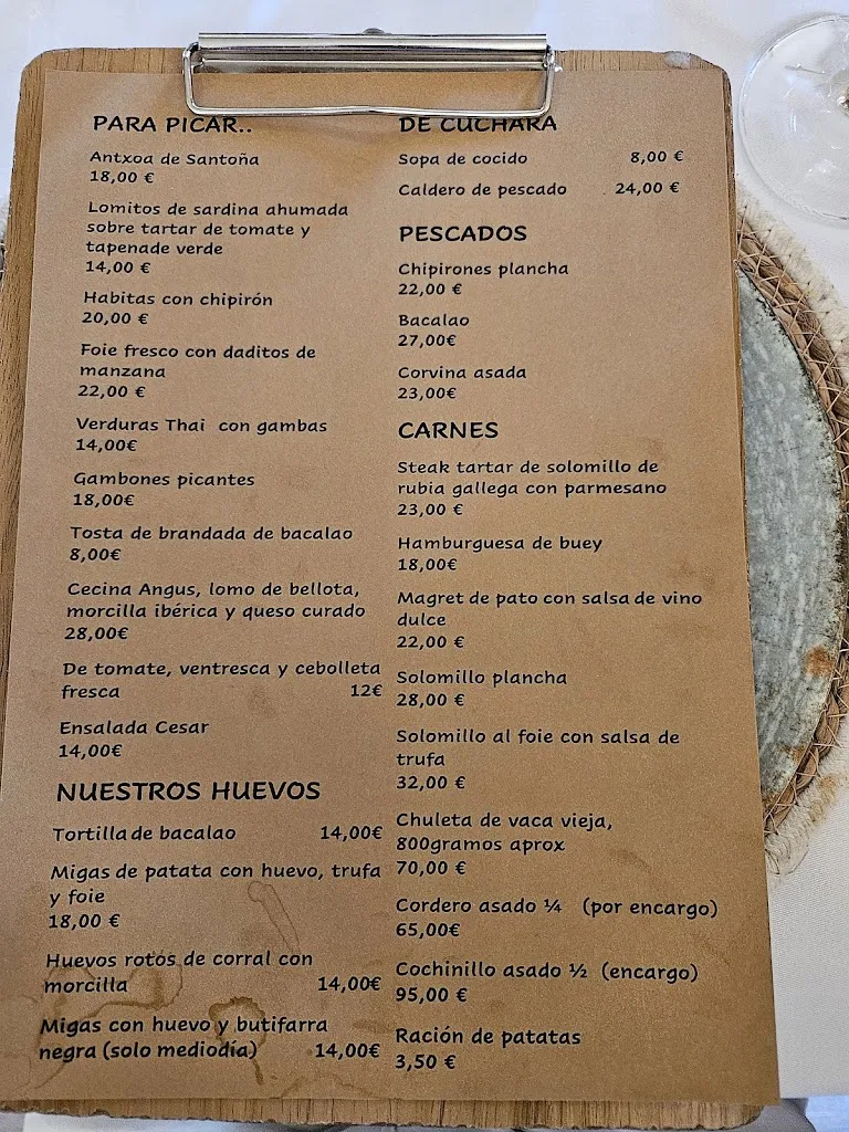 Menu_El Rincón de la Posada_Navafría_immagine_1