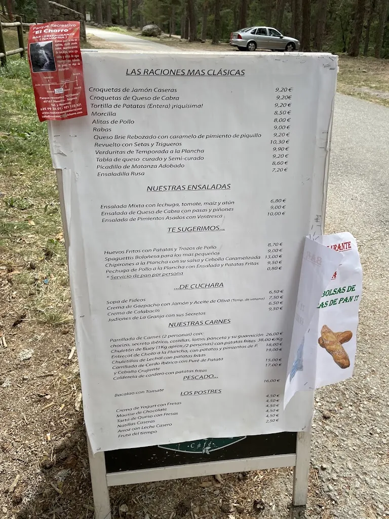 Menu_Pinar El Chorro_Navafría_image_2