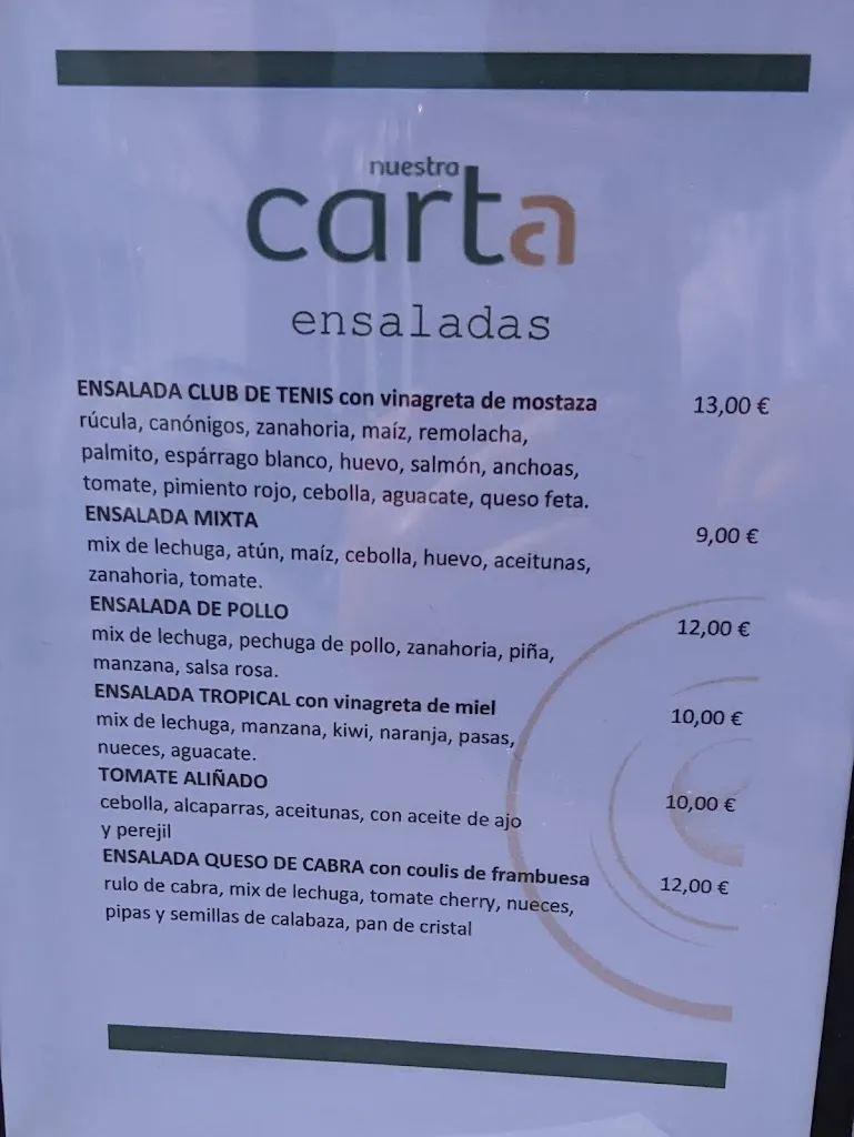 Menu_Restaurante Club de Tenis Albox_Albox_image_1