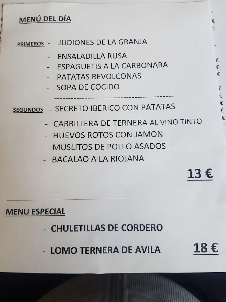 Menu_Bar RUMA Restaurante_Navas de San Antonio_image_1